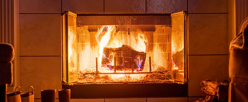 Mendota Hearth Landscape Fireplace Installation in Redmond, Oregon